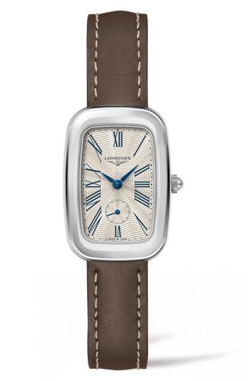 Women's Longines Equestrian Leather Strap Watch, 24.7mm X 36mm