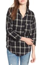 Women's Slouchy Pullover Shirt - Black