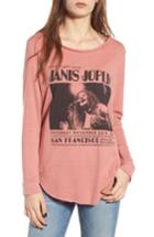 Women's Junk Food Janis Joplin One Night Only Pullover - Pink