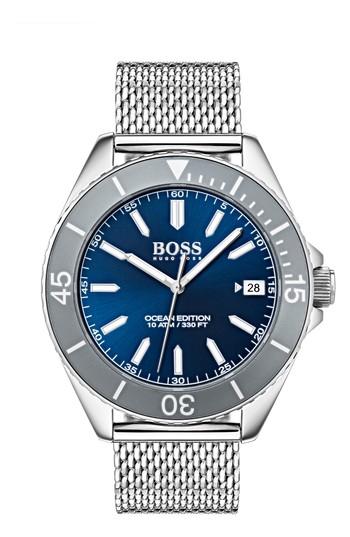 Men's Boss Ocean Mesh Strap Watch, 42mm