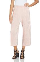 Women's 1.state Plisse Culottes, Size - Pink