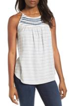 Women's Lucky Brand Stripe Mix Embroidered Tank