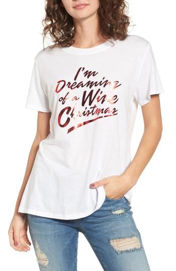 Women's Sub Urban Riot Wine Christmas Graphic Tee