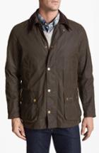 Men's Barbour 'ashby' Regular Fit Waterproof Jacket, Size - Green