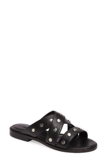 Women's Rebecca Minkoff Susie Studded Slide M - Black