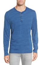 Men's Tailor Vintage Slub Jersey Henley, Size - Blue