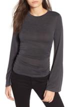 Women's Leith Flare Sleeve Cinch Top, Size - Grey