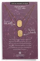 Women's Dogeared Protect My Heart, Watch My Back Scapular Two-way Necklace