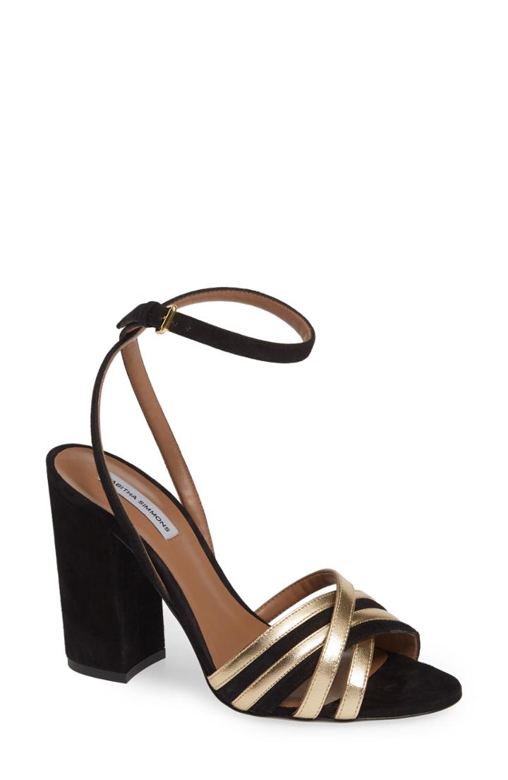 Women's Tabitha Simmons Toni Block Heel Sandal Us / 35eu - Black