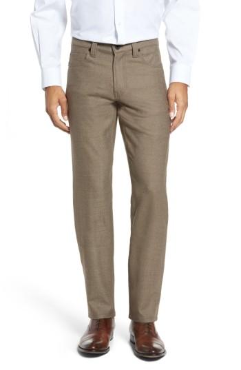 Men's Bugatchi Wool Blend Pants X 32 - Brown