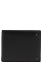 Men's Valentino Garavani Stud Leather Money Clip Wallet - Black