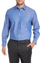 Men's Nordstrom Men's Shop Traditional Fit Non-iron Dress Shirt .5 - 32 - Blue