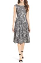 Women's Betsey Johnson Lace Midi Dress - Grey