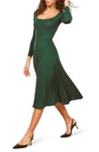 Women's Reformation Lou Midi Dress - Green