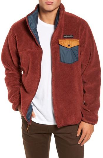 Men's Columbia Mount Tabor Pocketed Fleece Jacket, Size - Orange