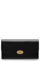 Women's Mulberry Darley Continental Leather Wallet - Black