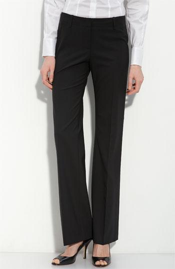 Boss Hugo Boss 'tulia' Tropical Wool Pants Womens Black