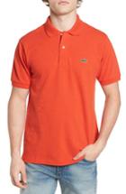 Men's Lacoste 'chine' Pique Polo (s) - Red