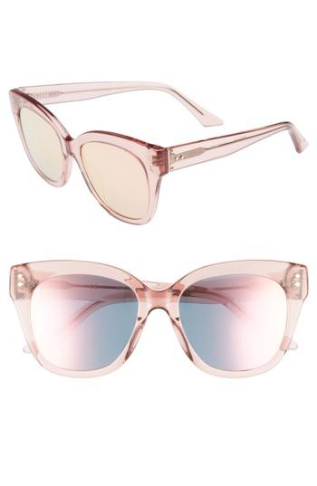 Women's Chelsea28 See Saw 55mm Cat Eye Sunglasses - Rose- Gold