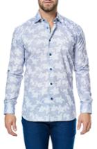 Men's Maceoo Luxor Leaves Trim Fit Sport Shirt