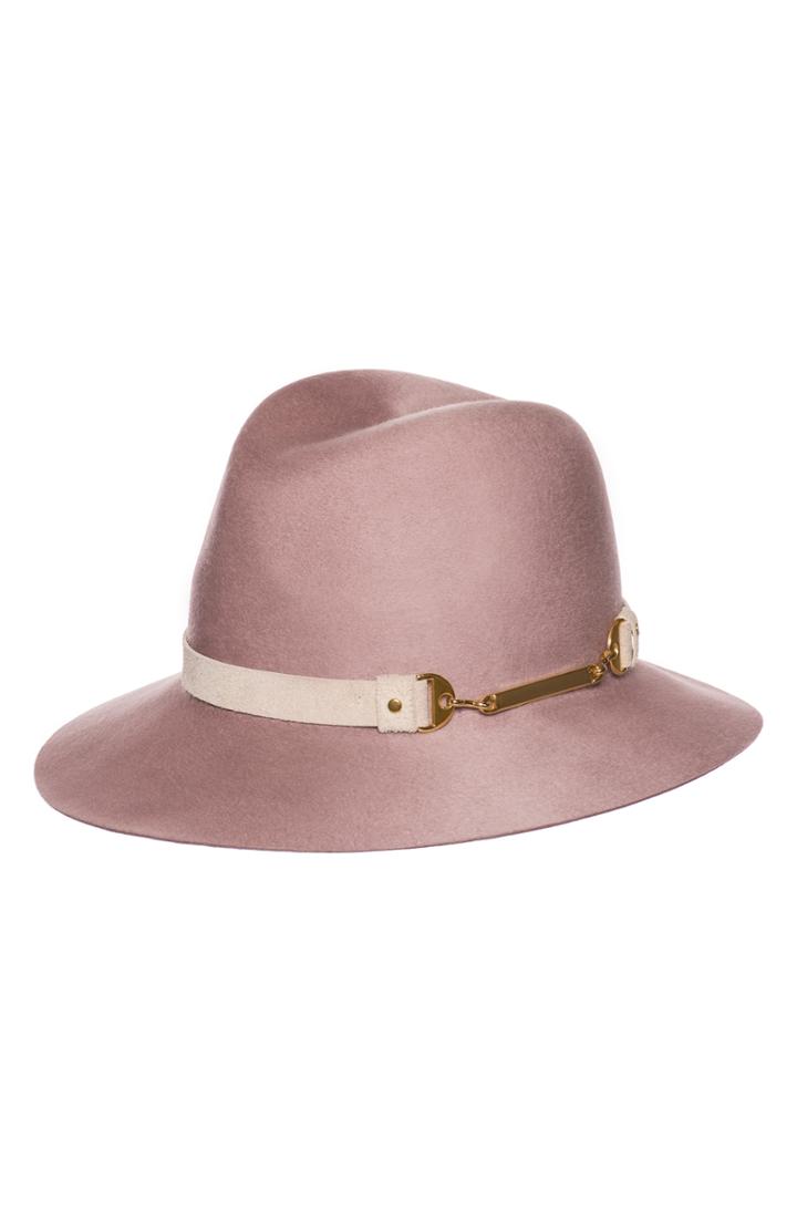 Women's Bijou Van Ness Sunset Boulevard Wool Felt Hat - Pink