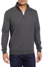 Men's Bugatchi Quarter Zip Knit Sweater - Purple