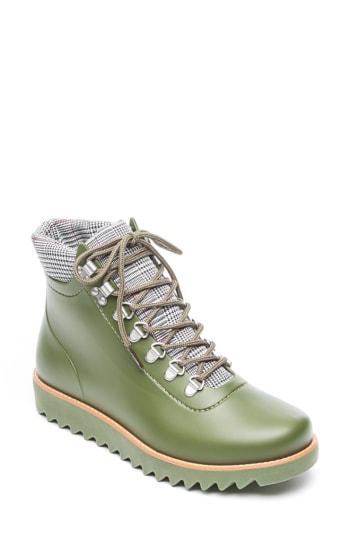 Women's Bernardo Winnie Waterproof Rain Bootie M - Green