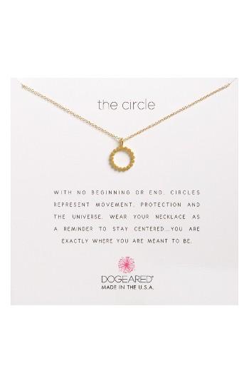 Women's Dogeared The Circile Pendant Necklace