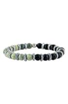 Men's Mr. Ettika Serpentine Lava Stretch Bracelet