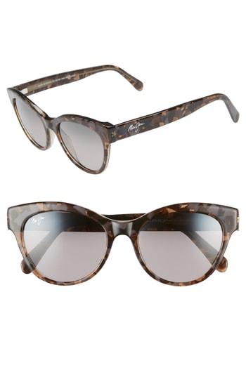 Women's Maui Jim Ku'uipo 51mm Polarized Cat Eye Sunglasses - Dove Grey