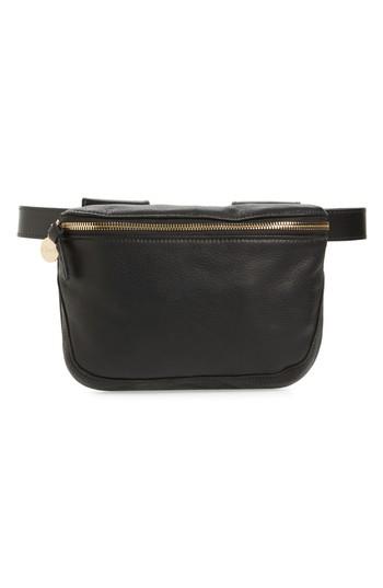 Clare V. Velvet Leather Fanny Pack -