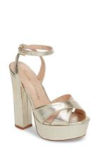 Women's Lauren Lorraine Carla Platform Sandal .5 M - Metallic