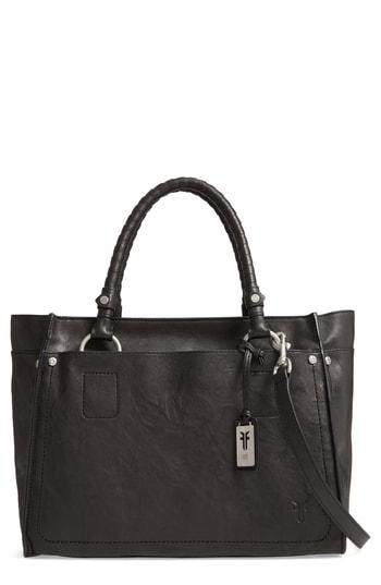 Frye Large Demi Leather Satchel - Black