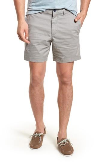 Men's 1901 Ballard Washed Stretch Cotton Shorts - Grey