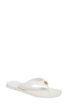 Women's Tory Burch Monroe Flip Flop .5 M - White