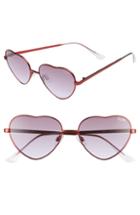 Women's Quay Australia X Elle Ferguson Kim 55mm Heart Sunglasses -