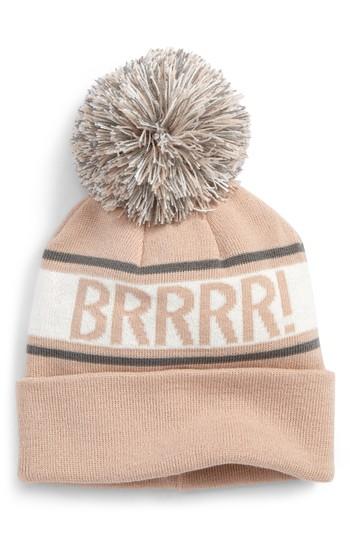 Women's Bp. Verbiage Fair Isle Beanie - Pink