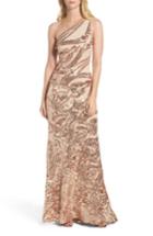 Women's Vince Camuto Sequin One-shoulder Gown