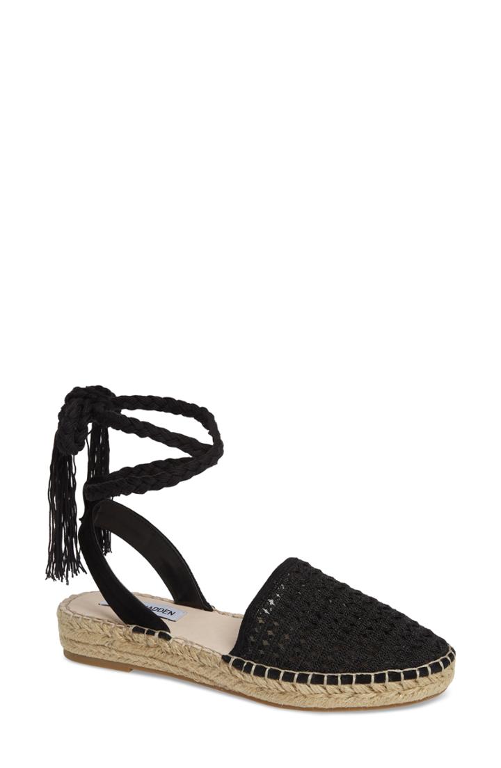 Women's Steve Madden Margarita Espadrille Sandal M - Black