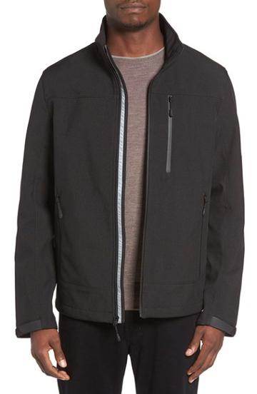 Men's Black Rivet Soft Shell Jacket