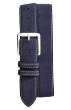 Men's Torino Belts Suede Belt - Navy