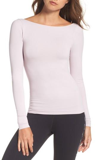 Women's Free People Fp Movement Low Back Layering Tee - Purple