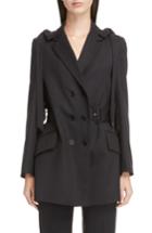Women's Simone Rocha Bow Shoulder Stretch Wool Jacket Us / 10 Uk - Black