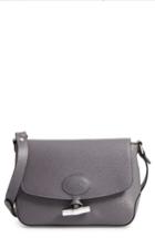 Longchamp Roseau Leather Crossbody Bag - Grey