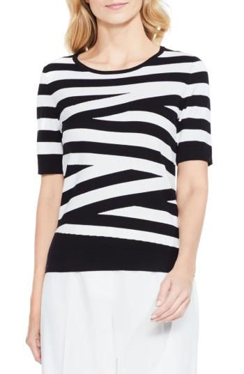 Women's Vince Camuto Stripe Cotton Blend Sweater