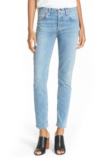 Women's Re/done Originals High Waist Straight Skinny Stretch Jeans