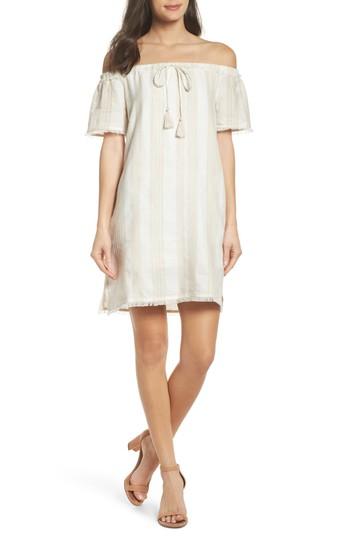 Women's Greylin Joslyn Off The Shoulder Dress - Beige