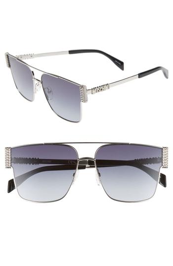 Women's Moschino 60mm Aviator Sunglasses -