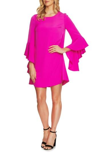 Women's Cece Ashley Bell Sleeve Shift Dress - Black