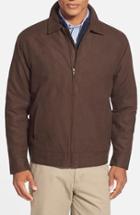 Men's Cutter & Buck 'roosevelt' Classic Fit Water Resistant Full Zip Jacket, Size - Brown (online Only)